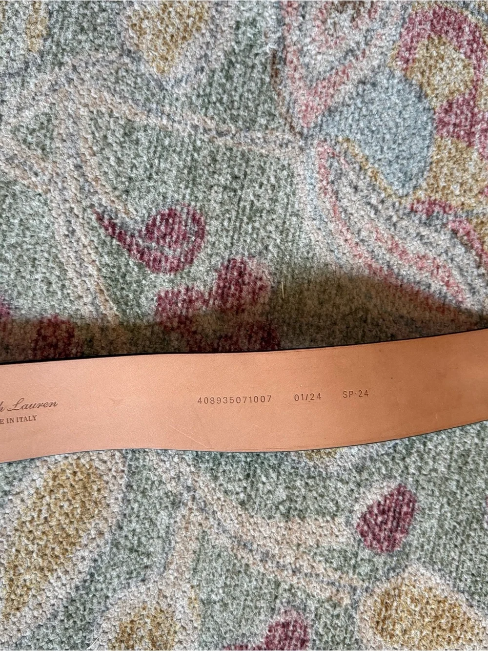 Polo Ralph Lauren collection 50mm logo belt size small women’s